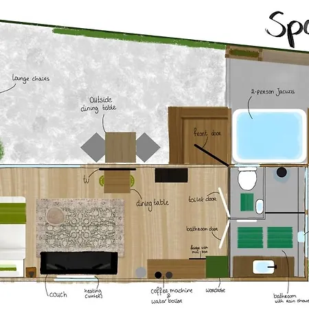 別荘 Spoor 1 Met Jacuzzi ワールウェイク